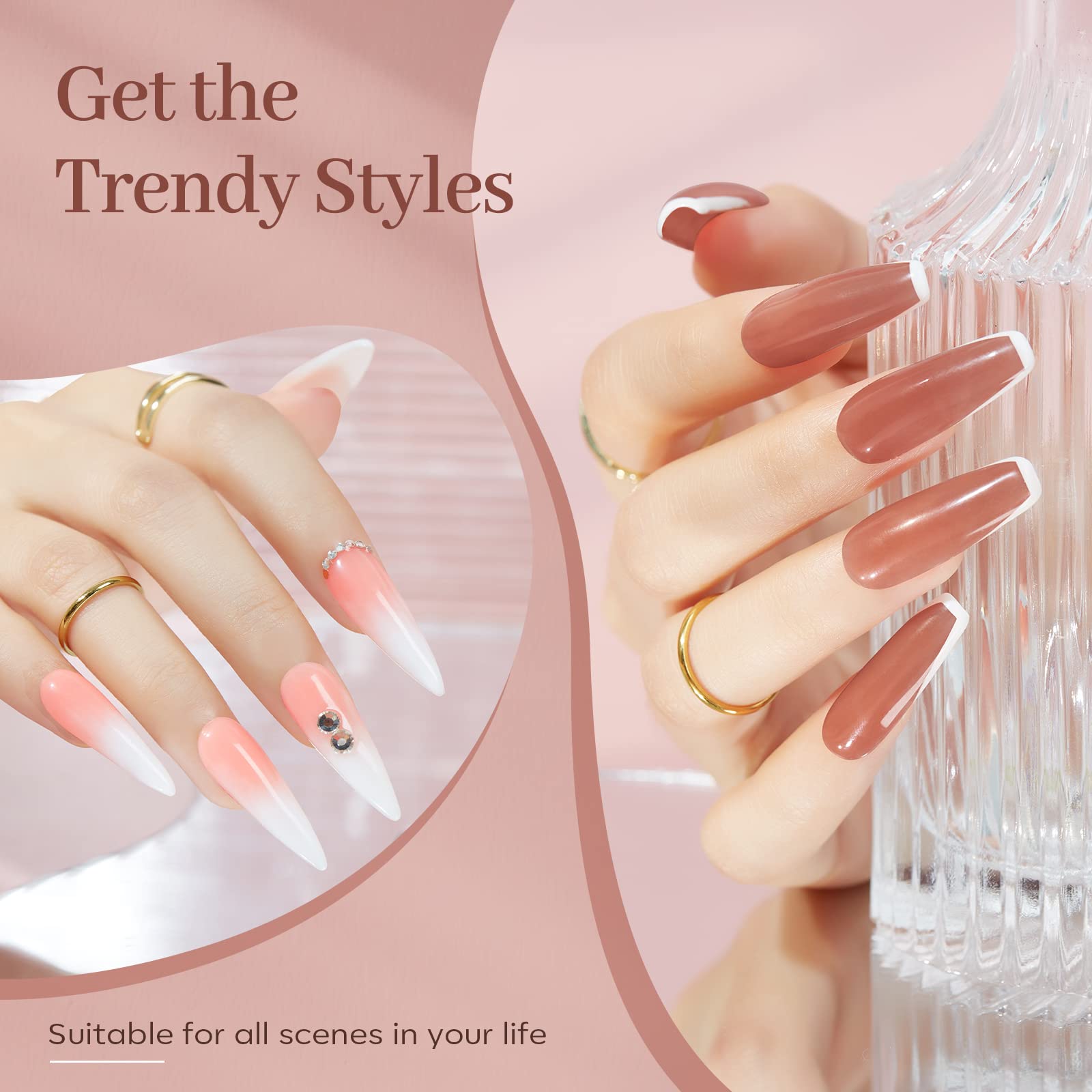 Modelones poly nail gel under lamp cure highlights quick, even drying.