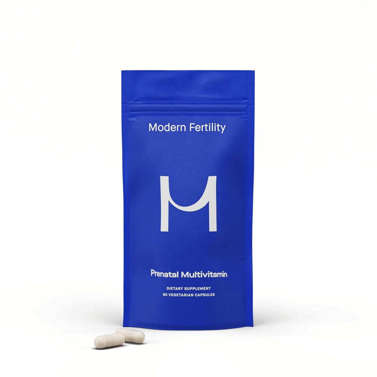 Bottle of Modern Fertility Prenatal Multivitamin with 60 capsules