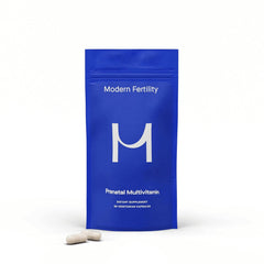 Bottle of Modern Fertility Prenatal Multivitamin with 60 capsules