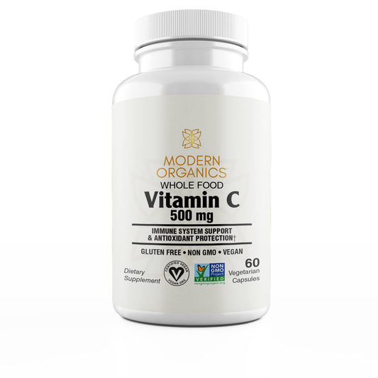 Modern Organics Vitamin C bottle label