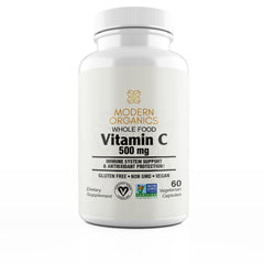 Modern Organics Vitamin C bottle label