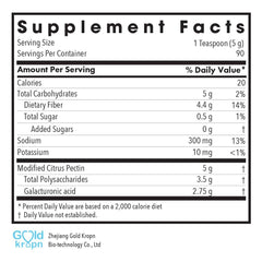 Modified citrus pectin powder ingredients