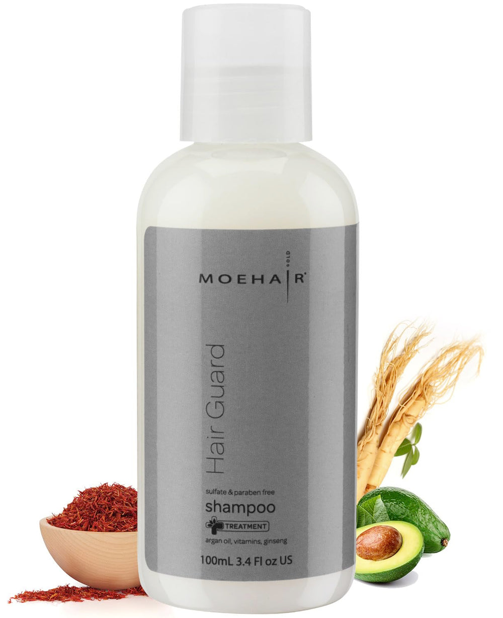 MOEHAIR Hair Guard Travel Size bottle for on-the-go cleansing and volume.