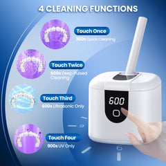 Control panel showing 4 cleaning modes