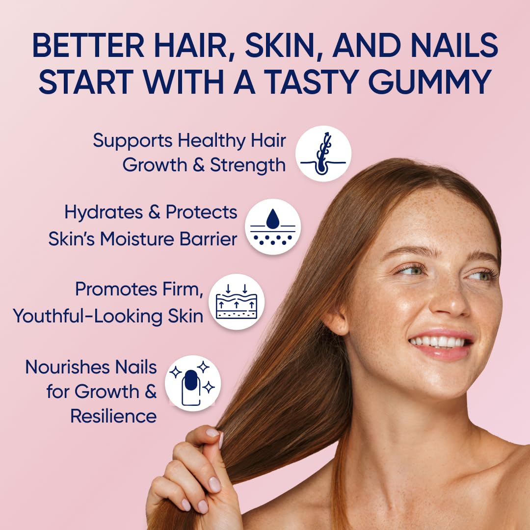 Moerie Hair Skin Nails Gummies packaging and bottle