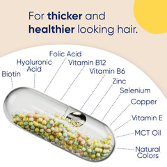 Moerie vegan capsules with transparent label and no fillers.