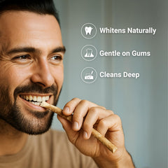 Using Miswak stick for daily teeth cleaning