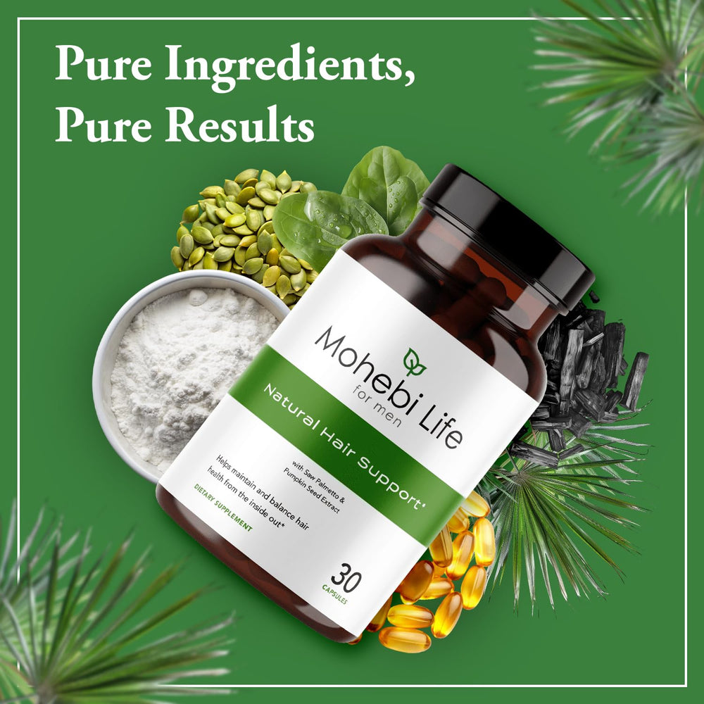 Daily dosage capsule of Mohebi Life Hair Growth Supplement