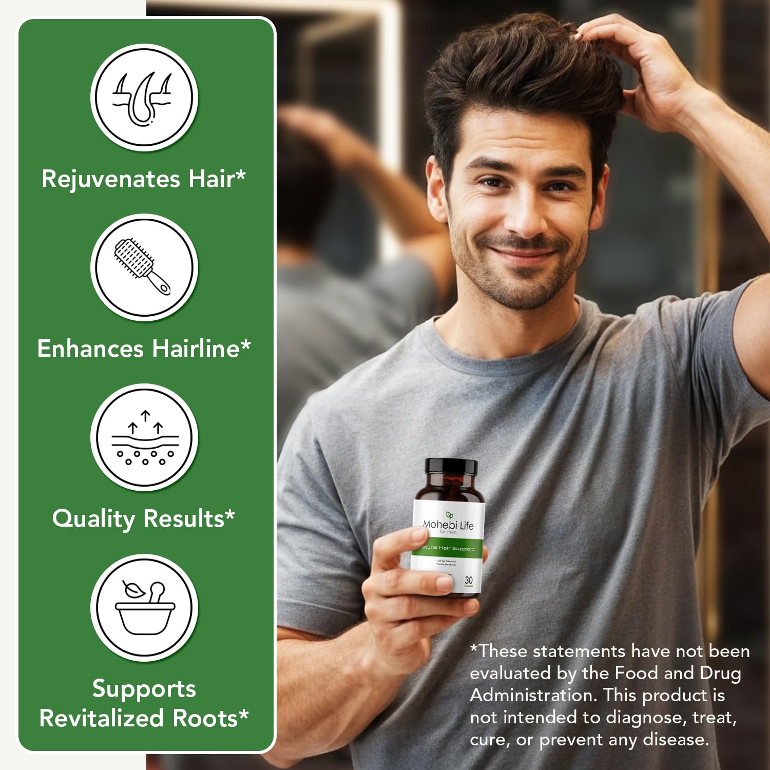 Mohebi Life Hair Growth Supplement ingredients list