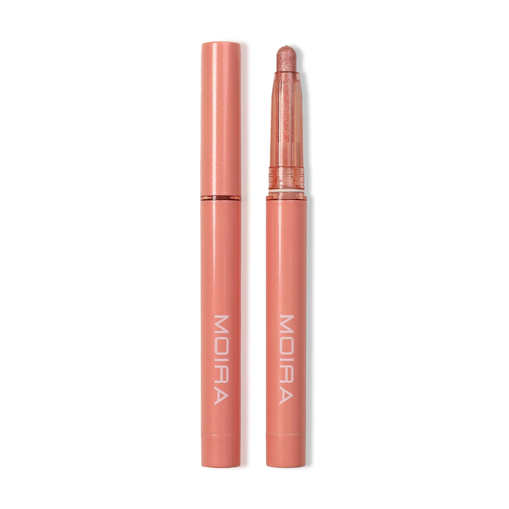 Moira Stellar Glaze Stick Shadow Beauty Queen close-up shows vivid shimmer for day-to-night looks.
