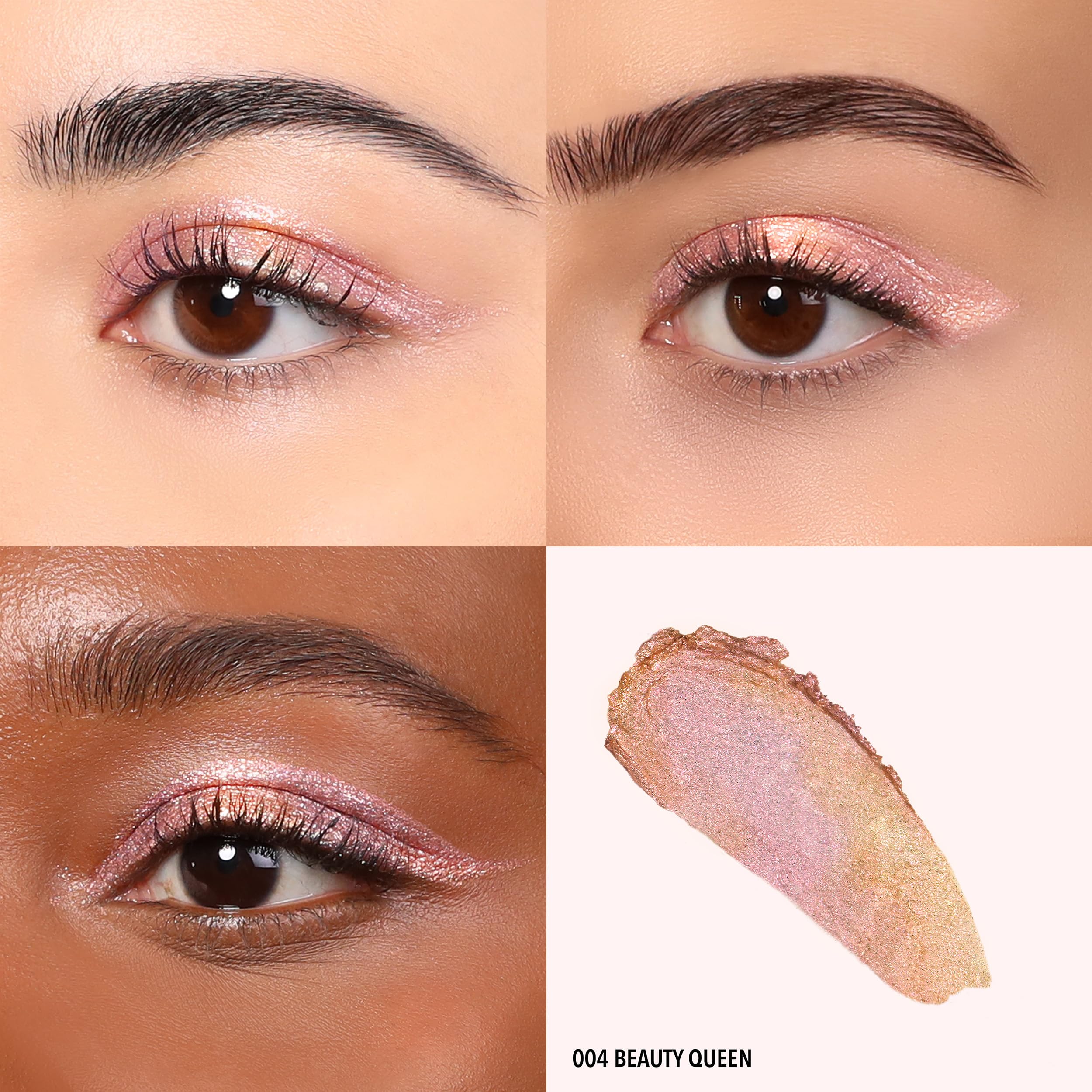 Moira Stellar Glaze Stick Shadow on eyelid for precise application and glossy finish.