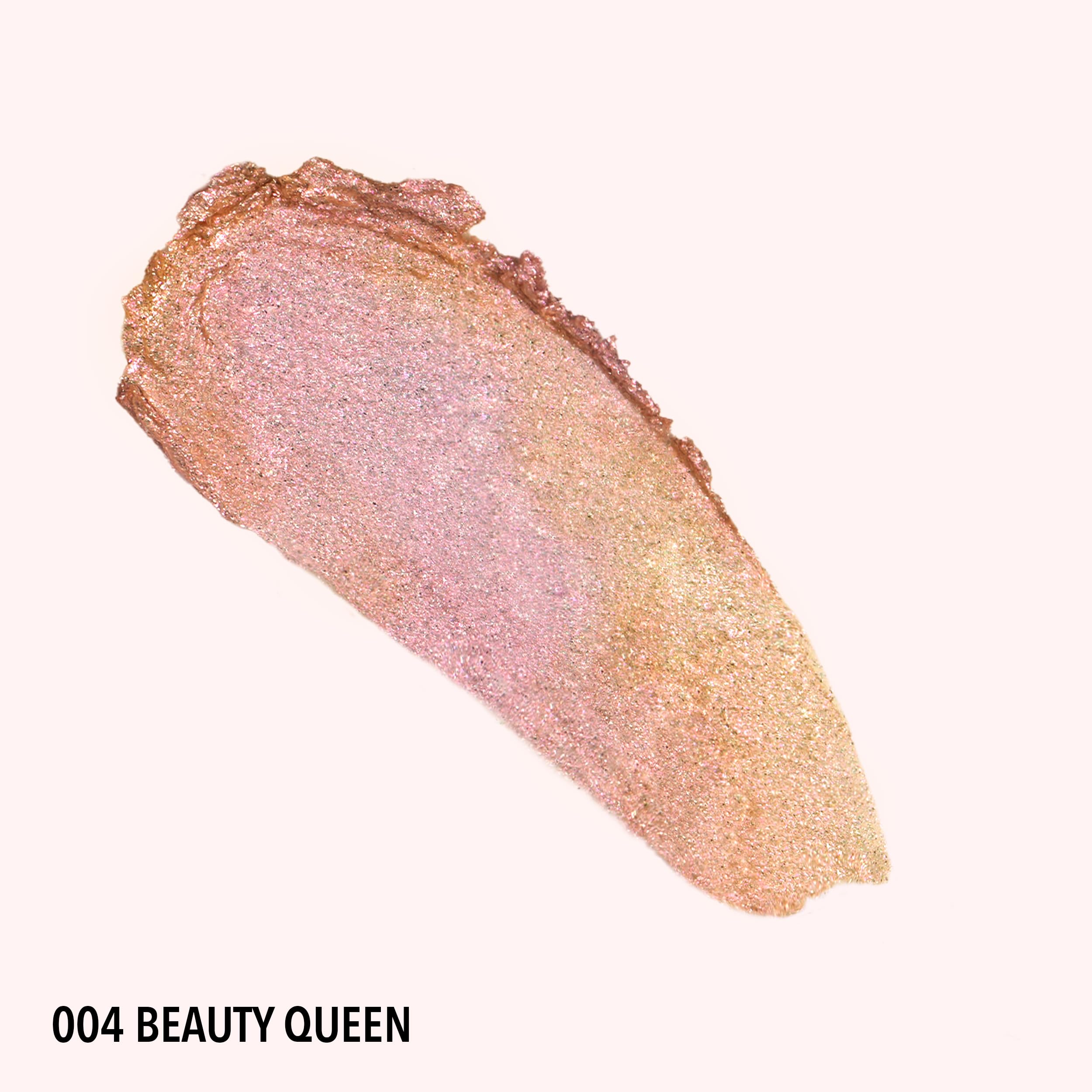 Moira Stellar Glaze Stick Shadow swatch on skin demonstrates smooth, easy blending.