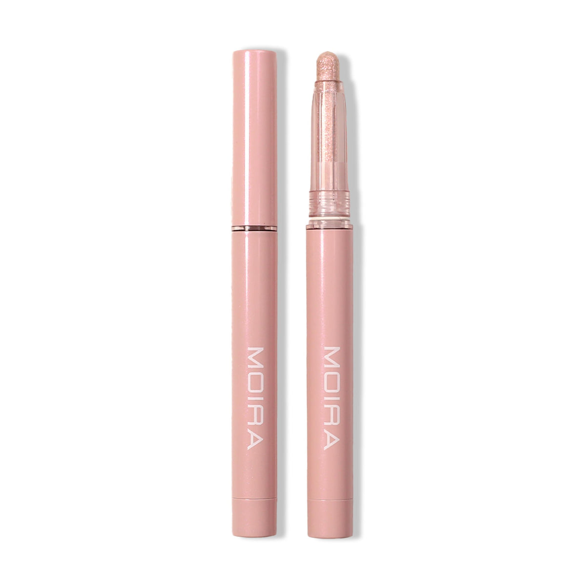 Moira Stellar Glaze Stick Shadow 011 Shes the One cap on for bold shimmer.