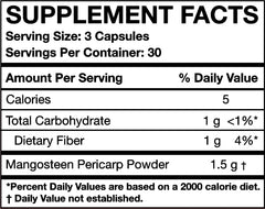 Freeze-dried mangosteen pericarp capsules image