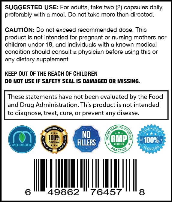 MOJObody Maqui Berry Capsules bottle and branding
