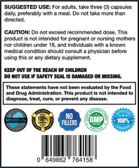 Product packaging close-up for MOJObody capsules