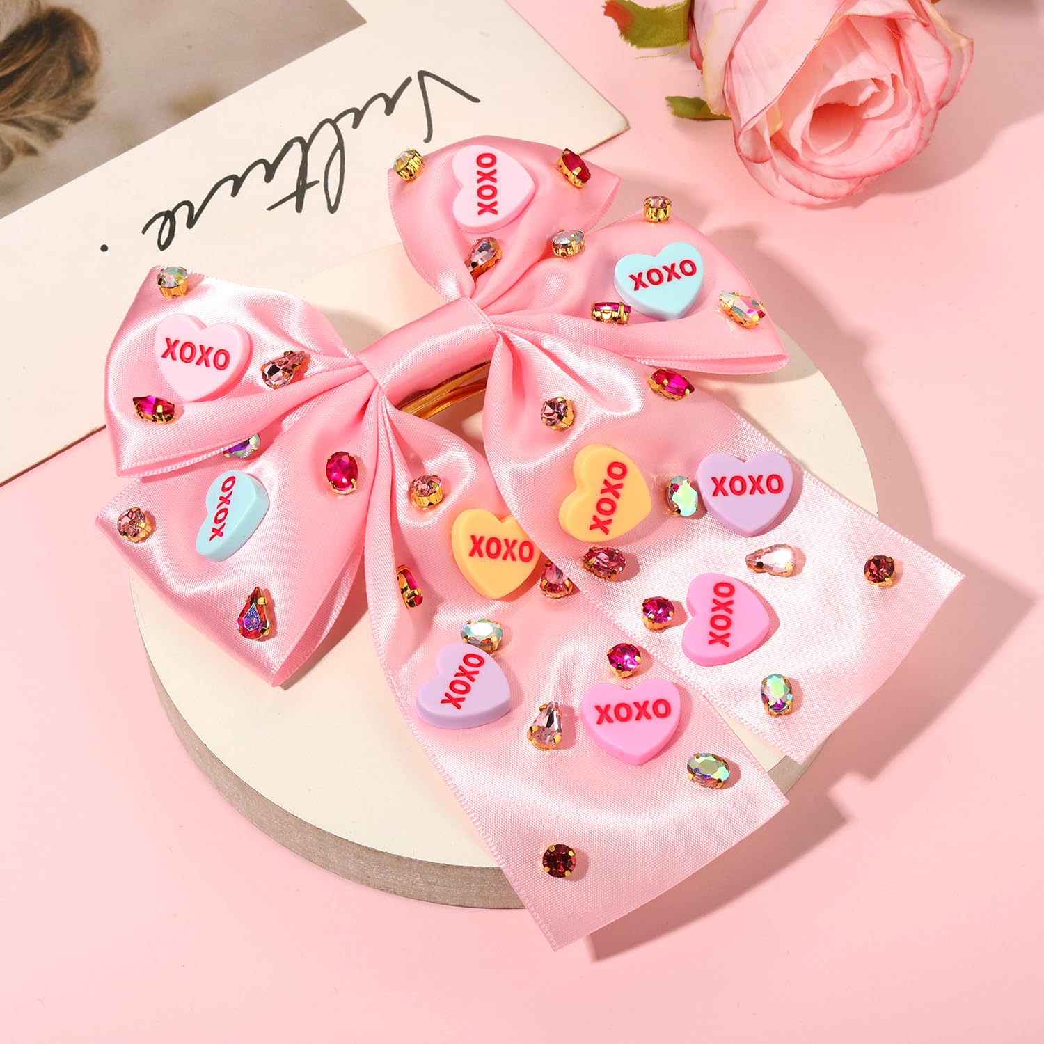 mokkia acrylic love heart earrings for a bold date-night touch