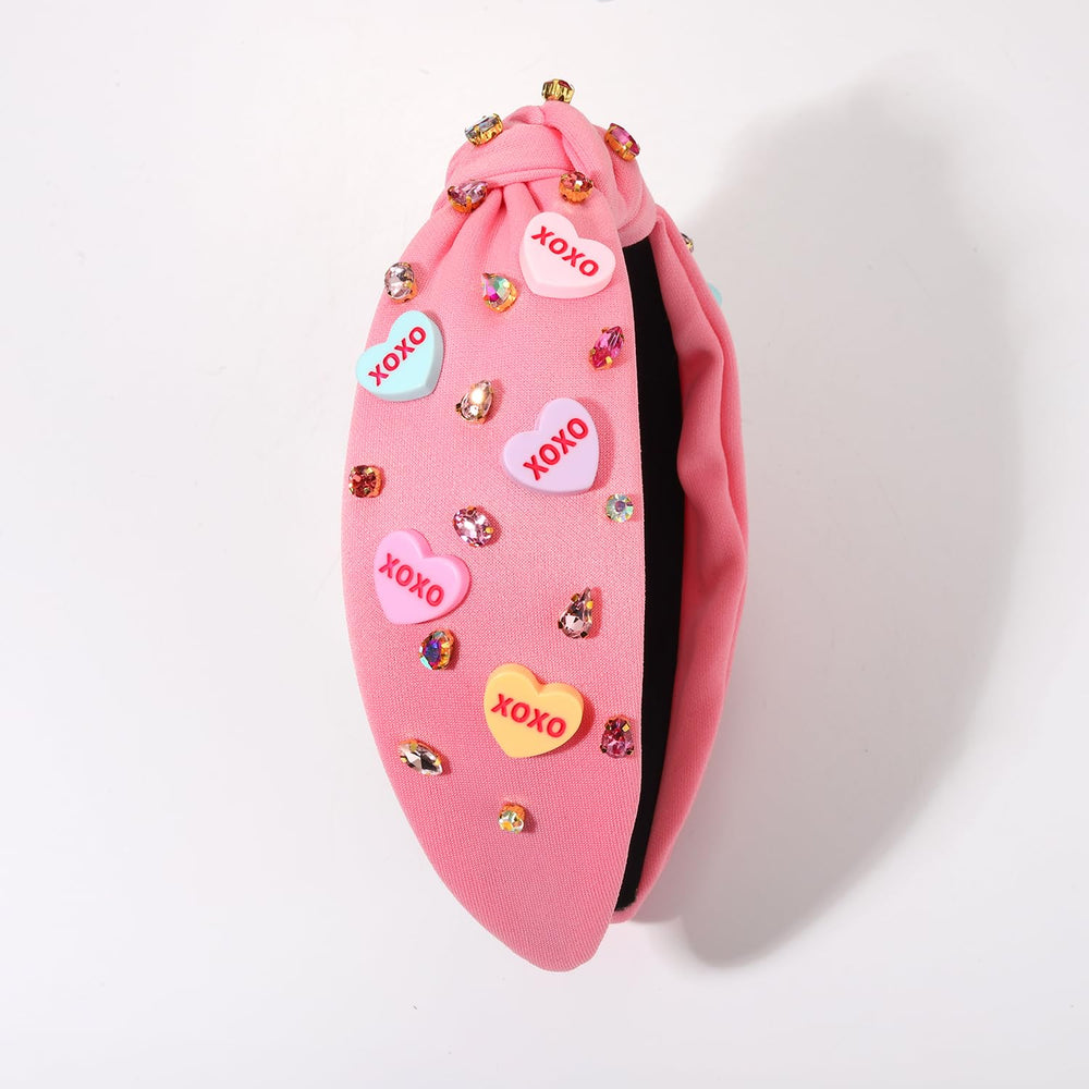 mokkia pink heart hairband pairs with dresses and casual outfits