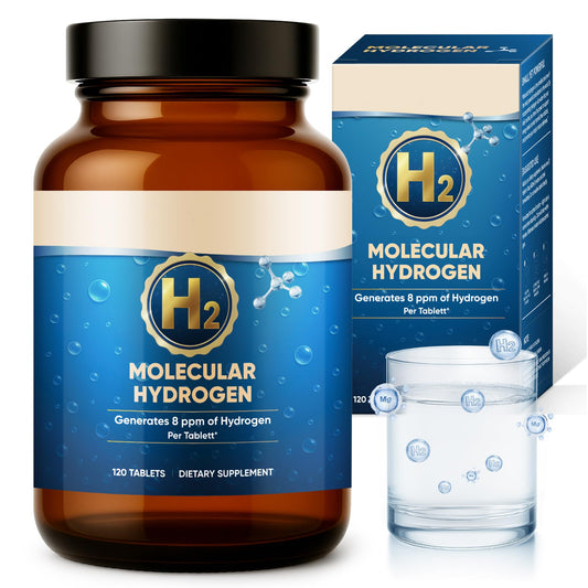 Molecular hydrogen tablets delivering 8ppm in water
