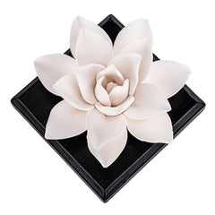 MOLIMAO Magnolia diffuser stone - front view with wooden base