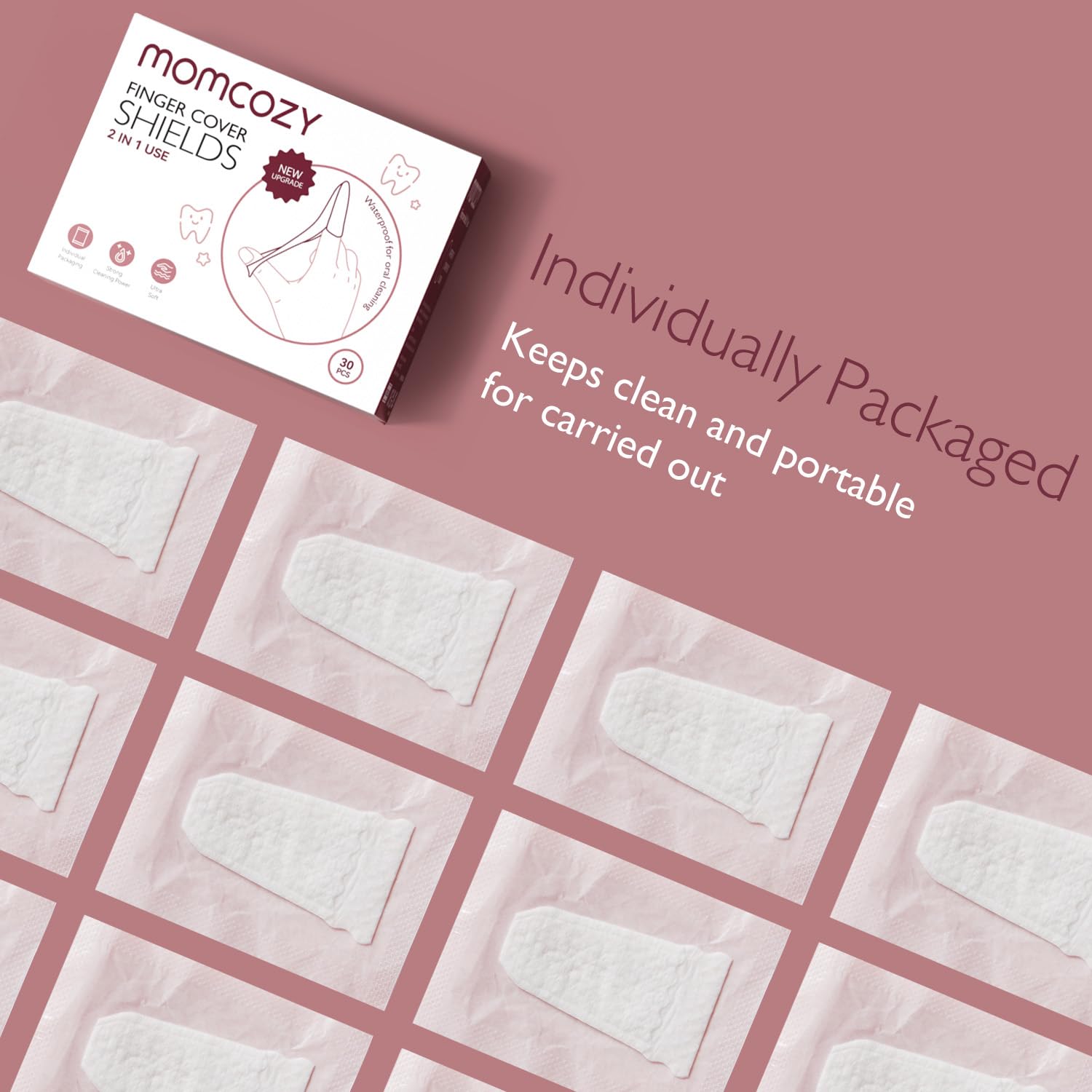 Safe, unscented gauze-based newborn tongue cleaner