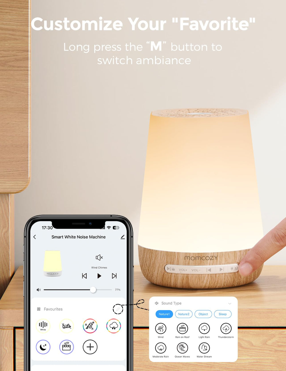 Momcozy app remote control flow image highlights convenient control from anywhere.