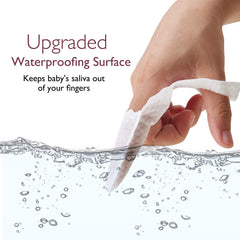 Momcozy baby tongue cleaner with water-resistant layer