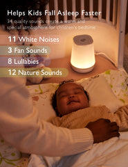 Momcozy night light seven colors image shows customizable ambience for nursery.