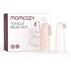 Momcozy silicone finger toothbrush for babies – front view