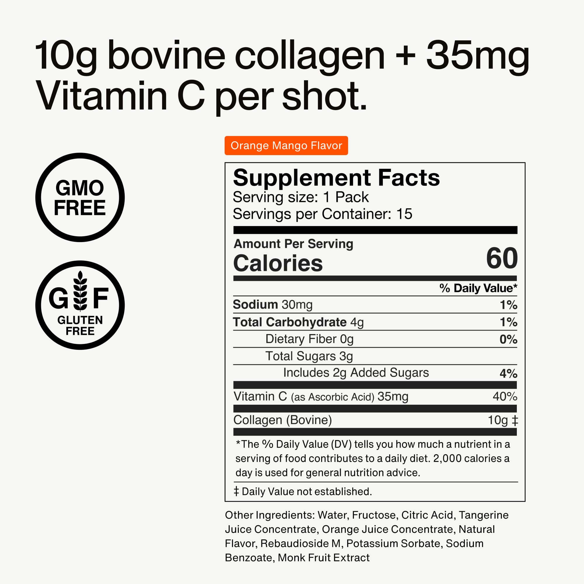 Graphic illustrating joint and bone health benefits from Momentous Collagen Shot
