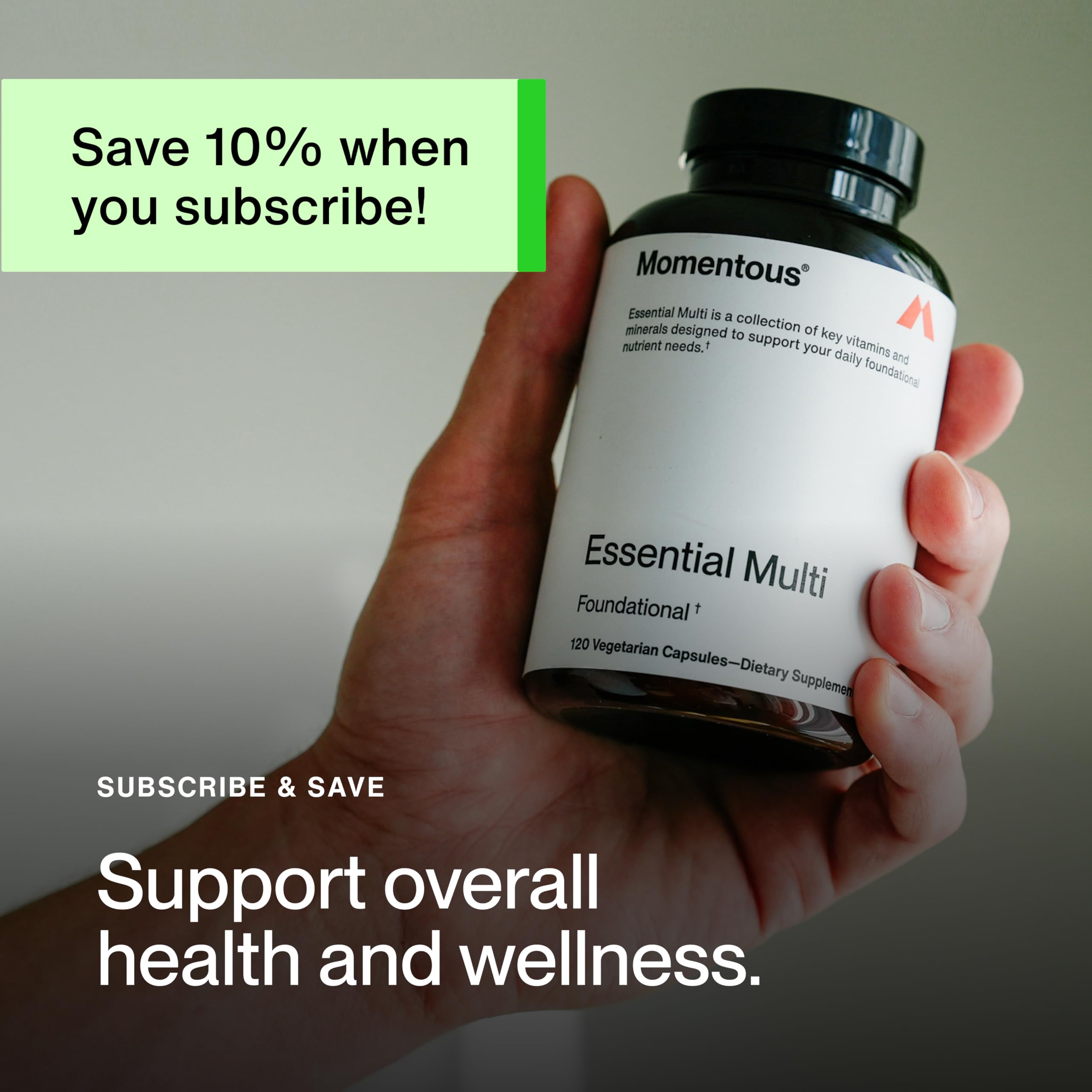 Energy and immune support concept image for Momentous multivitamin