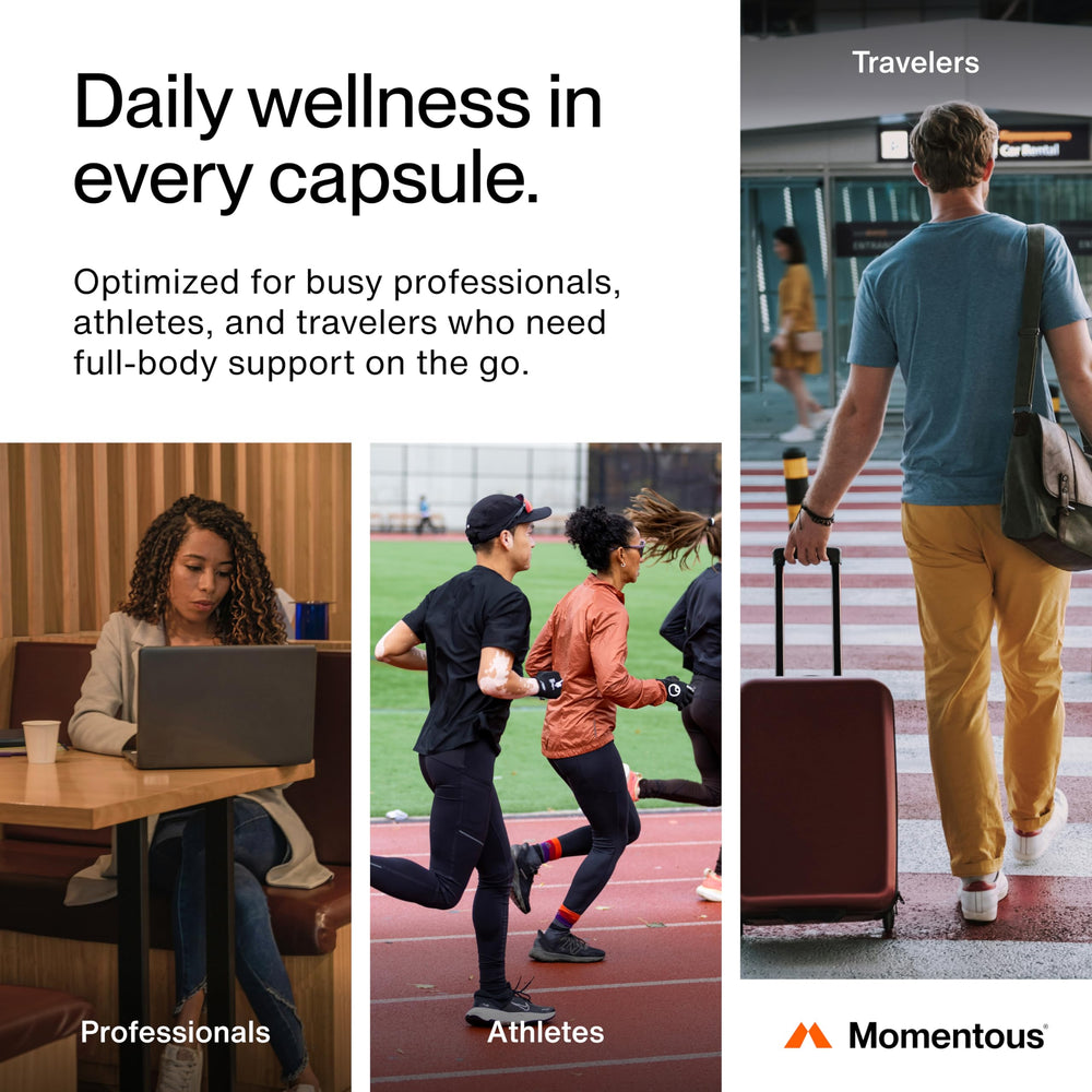 NSF Certified for Sport badge on Momentous multivitamin bottle