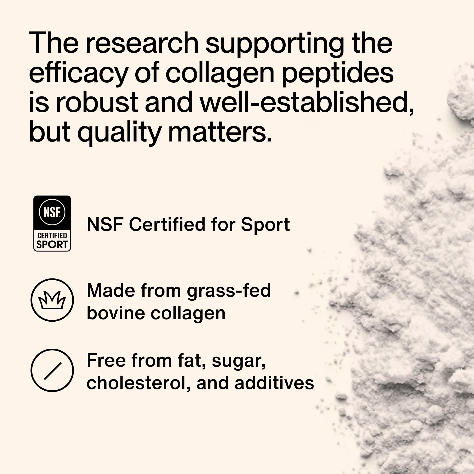 NSF Certified for Sport badge visible on Momentous packaging signals quality.