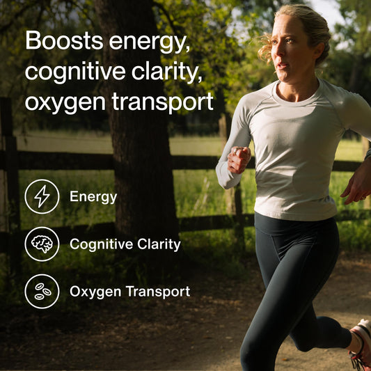 NSF Certified for Sport emblem on Momentous Iron+ packaging