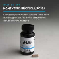 Capsules and bottle showing dosage