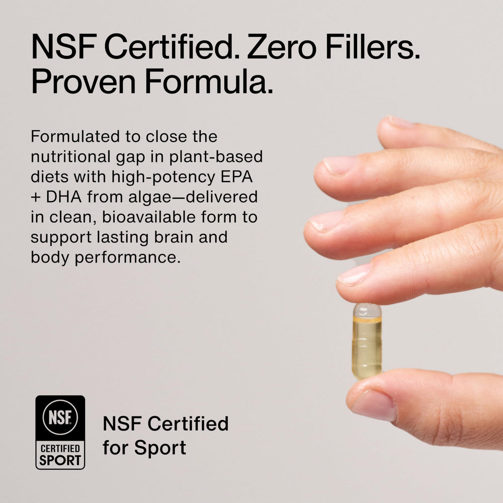 Plant-based omega-3 from algae oil for heart and brain health