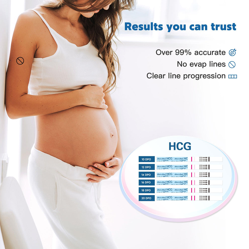 Usage guide and components laid out for the MomMed kit