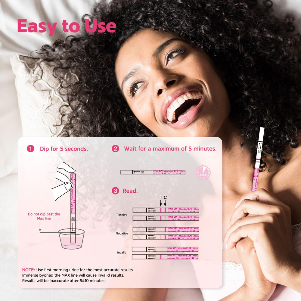 Quick and easy home ovulation test use