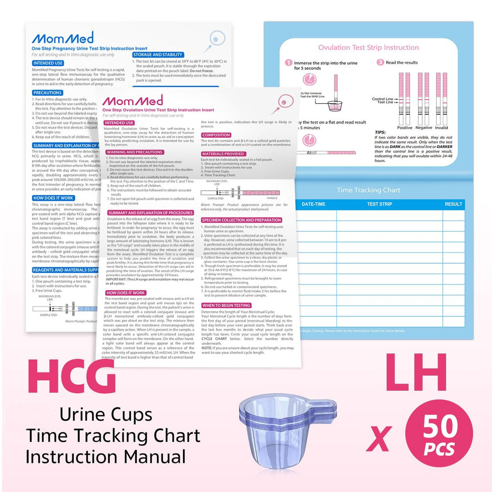 High-sensitivity LH ovulation predictor kit by MomMed for home testing
