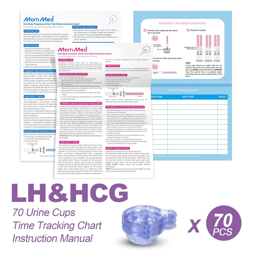 Ovulation test strips for fertility tracking