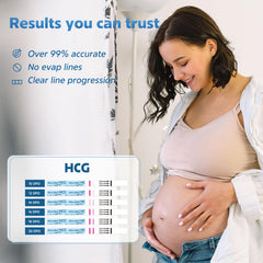 Box includes 20 free urine cups for MomMed tests