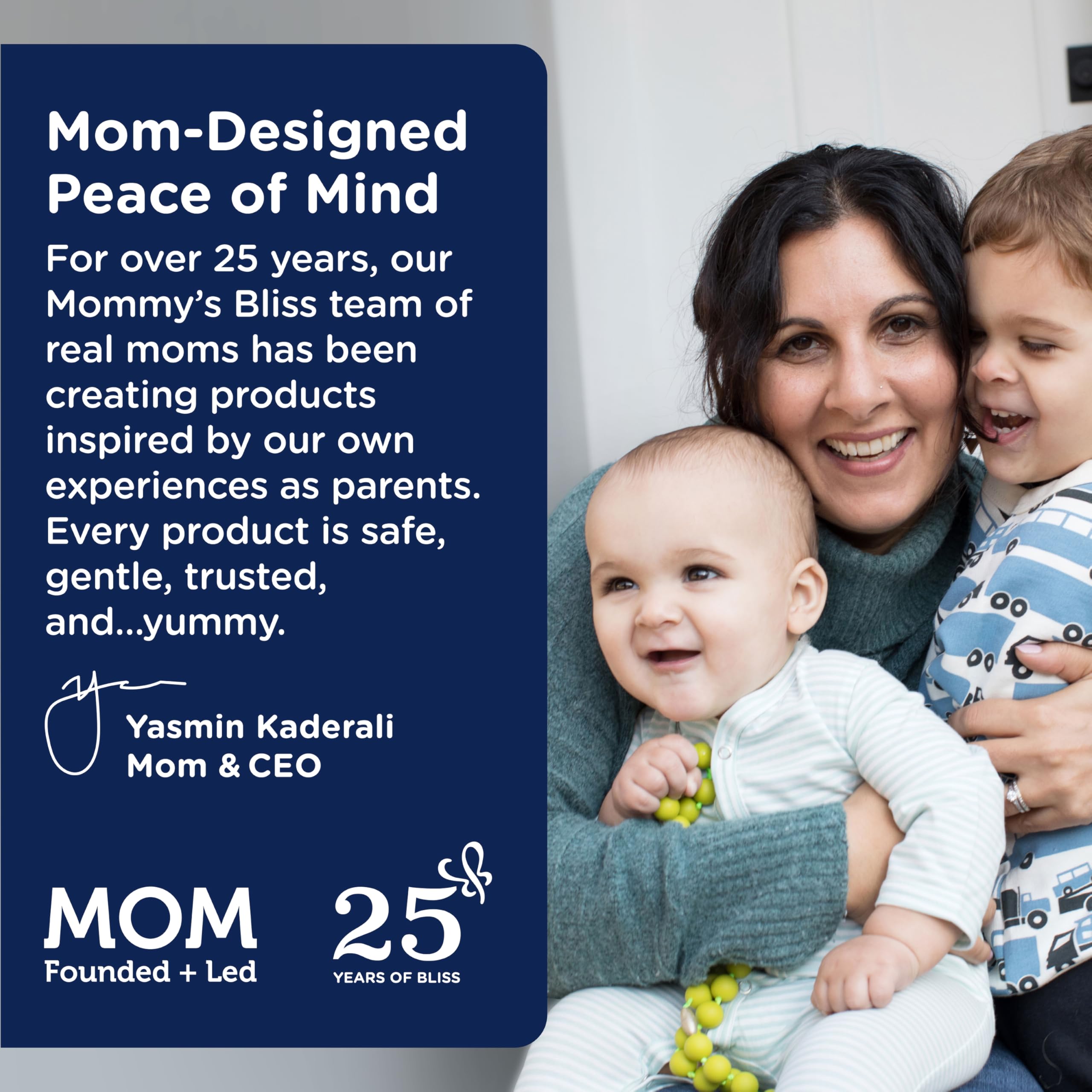 Mommy's Bliss gummies with 1 mg melatonin and low sugar per piece