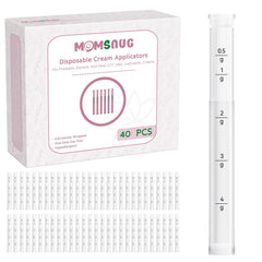 Momsnug disposable vaginal applicator 40-pack provides sterile, convenient home and travel use.