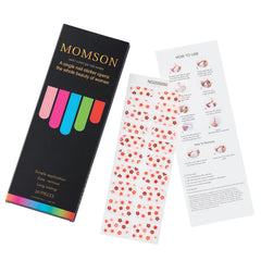 MOMSON glossy finish gel wrap highlights salon-grade shine
