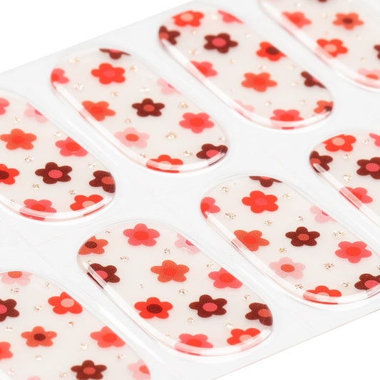 MOMSON orange semi-cured wraps for vibrant, quick-dry nails