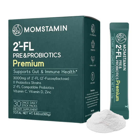 MOMSTAMIN Premium 3,000mg HMO 2'-FL powder container