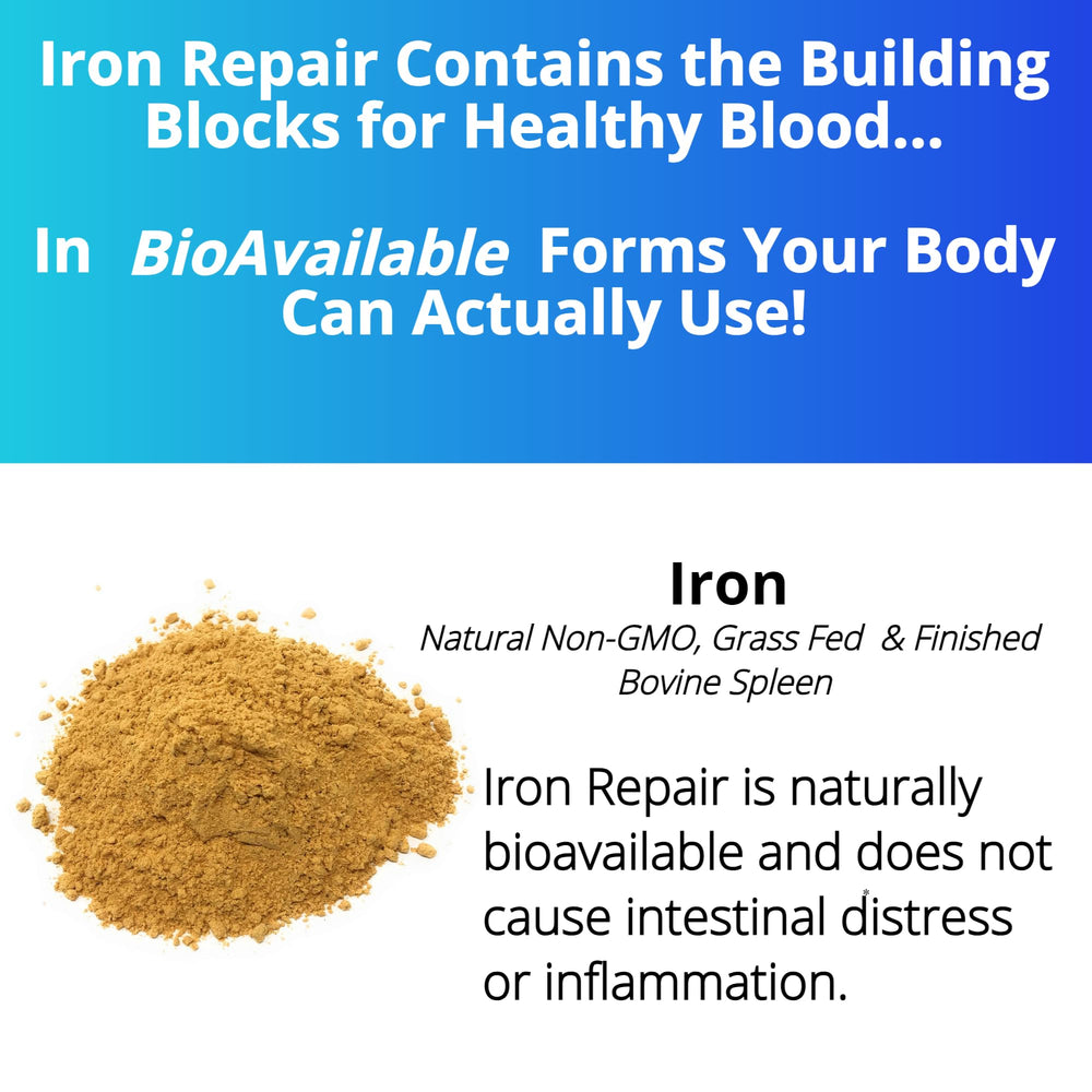 Monash Low FODMAP badge for Iron Repair product.