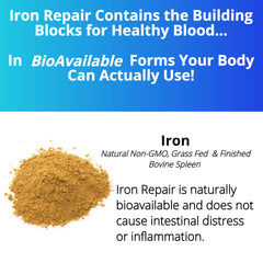 Monash Low FODMAP badge for Iron Repair product.