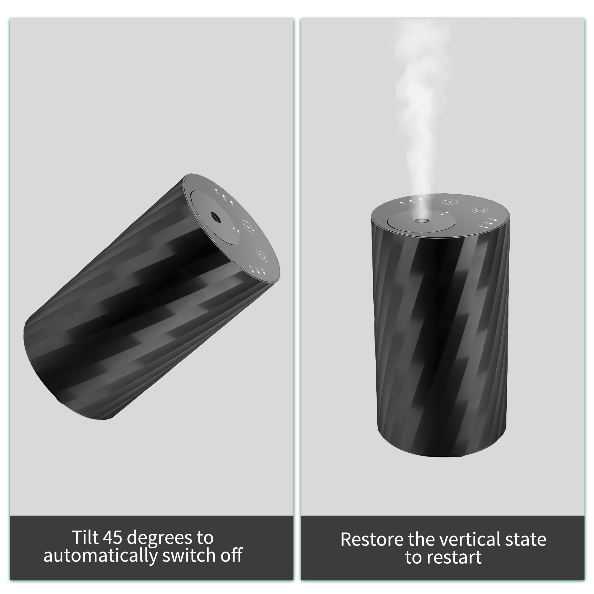 Moncer diffuser 20ml oil capacity showcases waterless operation