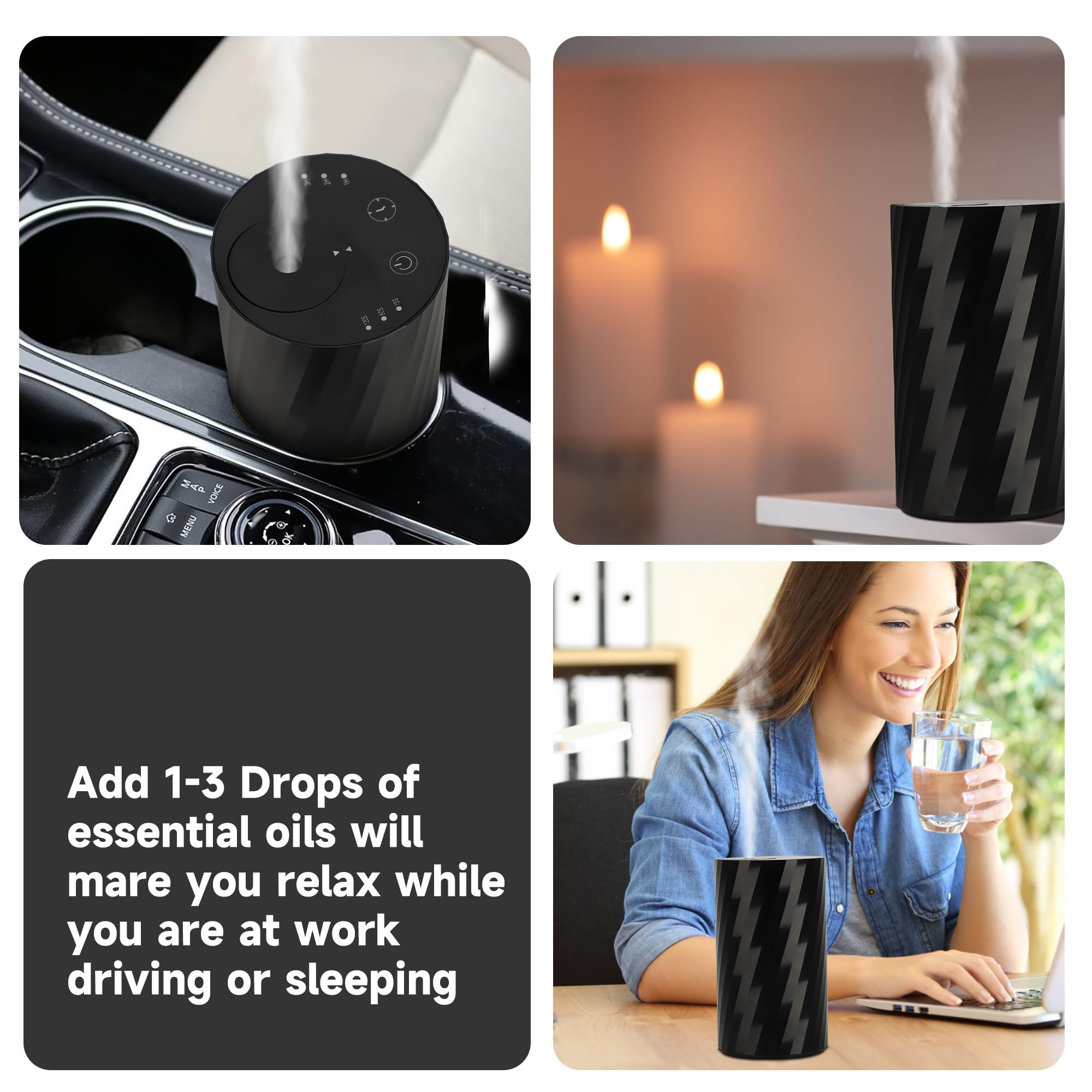 Moncer diffuser in car for on the go aroma